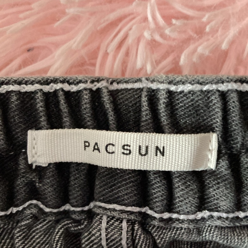 PacSun black denim cargo jeans - Picture 3 of 5